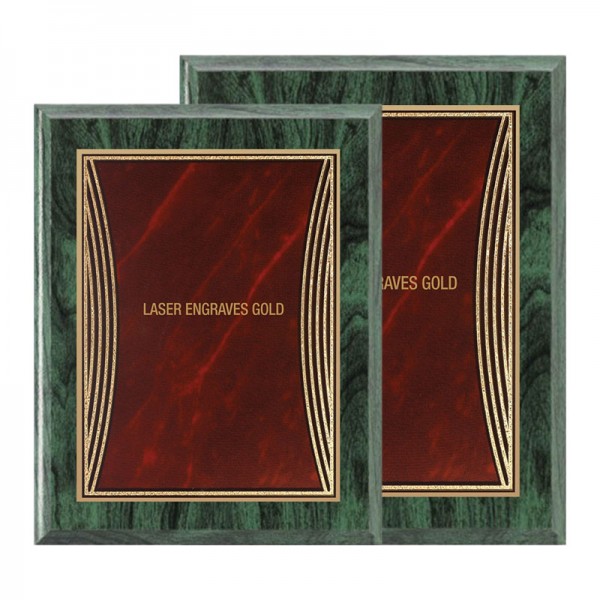 Plaque 8 x 10 Green and Red PLV555E-GN-RD sizes