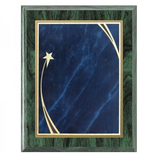 Plaque 9 x 12 Green and Blue PLV562G-GR-BU template