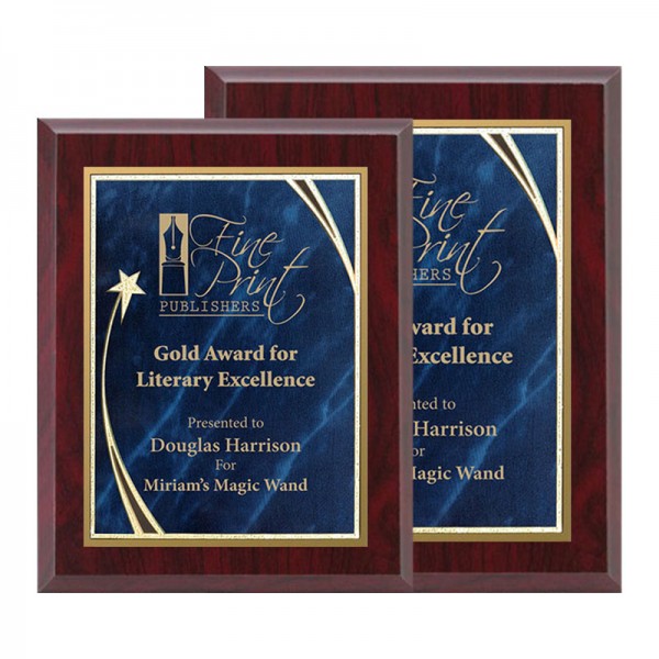 Plaque 8 x 10 Red and Blue PLV562E-RD-BU sizes
