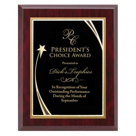 Plaque 8 x 10 Red and Black PLV562E-RD-BK