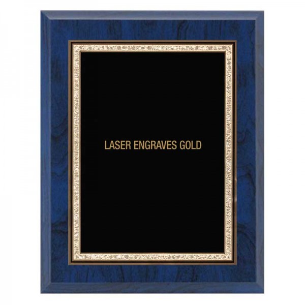 Plaque 9 x 12 Blue and Gold PLV501G-BU-G template