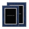 Plaque 8 x 10 Bleue et Argent PLV501E-BU-S formats