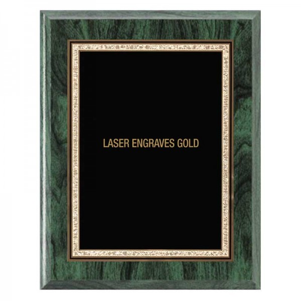 Plaque 8 x 10 Green and Gold PLV501E-GN-G template