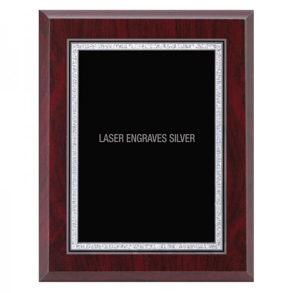 Plaque 8 x 10 Red and Silver PLV501E-RD-S template