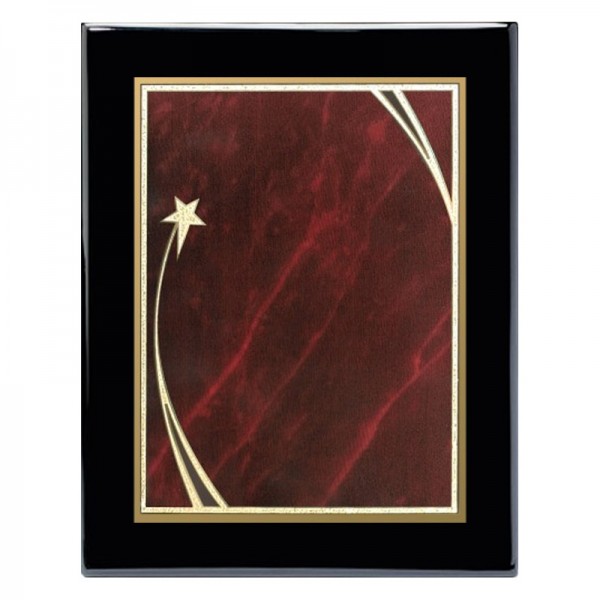 Plaque Shooting Star 9 x 12 PPF214G-BK-RD template