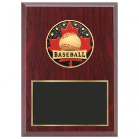Plaque Baseball Rouge 1870-XCF102