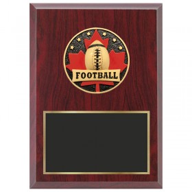 Plaque Football Rouge 1870-XCF106
