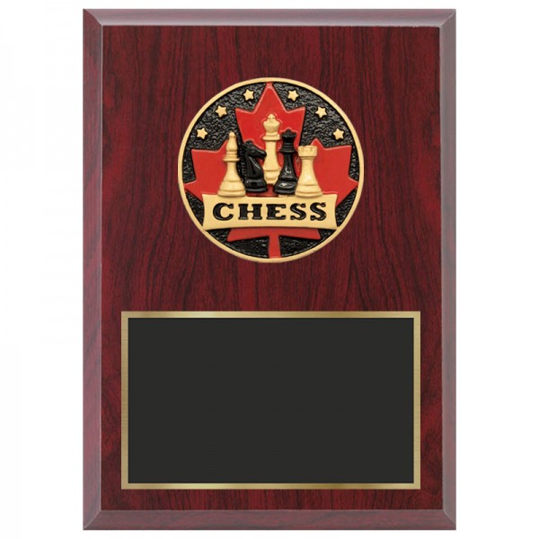Red Chess Plaque 1870-XCF111