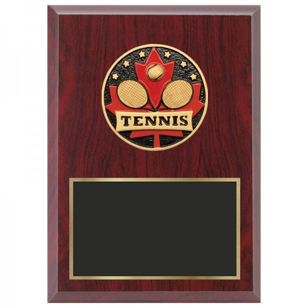 Red Tennis Plaque 1870-XCF115