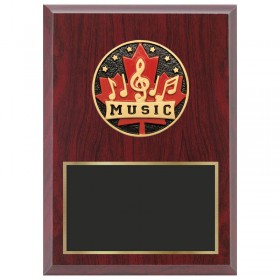 Red Music Plaque 1870-XCF130