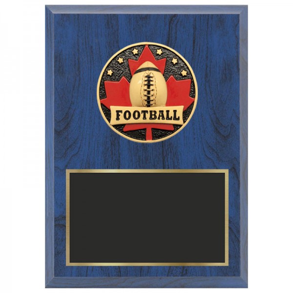 Blue Football Plaque 1670-XCF106