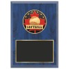 Blue Softball Plaque 1670-XCF126