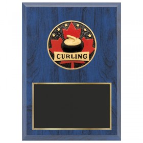 Plaque Curling Bleue 1670-XCF135