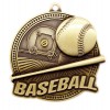 Gold Baseball Medal 2.25" - MSK02G