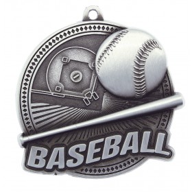Silver Baseball Medal 2.25" - MSK02S