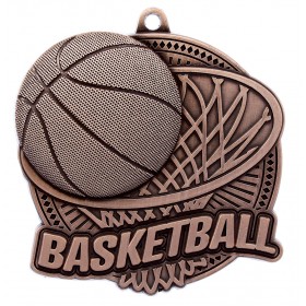 Bronze Basketball Medal 2.25" - MSK03Z
