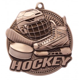Bronze Hockey Medal 2.25" - MSK10Z