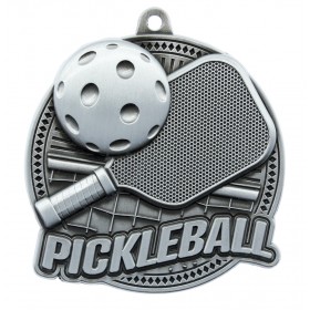 Silver Pickleball Medal 2.25" - MSK77S