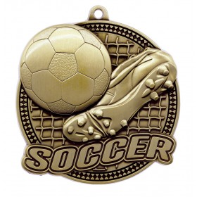 Gold Soccer Medal 2.25" - MSK13G