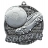 Silver Soccer Medal 2.25" - MSK13S