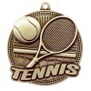 Gold Tennis Medal 2.25" - MSK15G