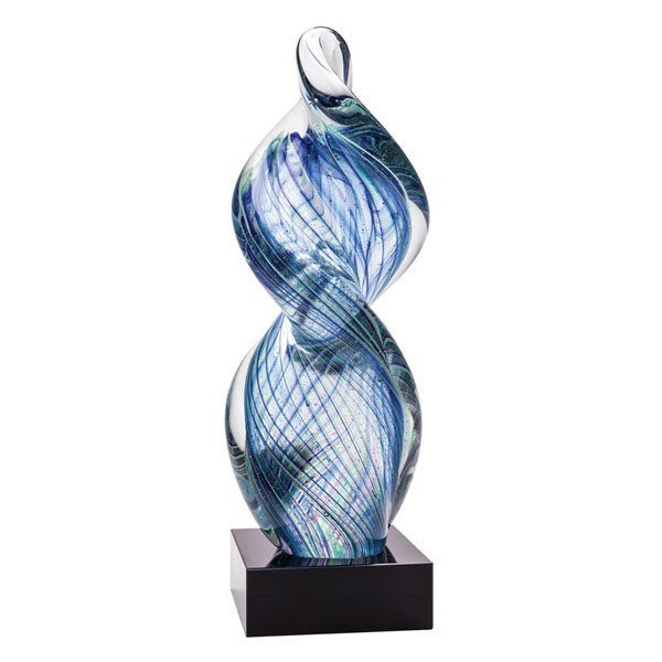 Twisted Glass Trophy 10" H - GA 5664