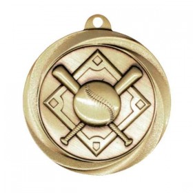 Gold Baseball Medal 2" - MSL1002G back