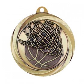 Gold Basketball Medal 2" - MSL1003G