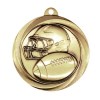 Gold Football Medal 2" - MSL1006G