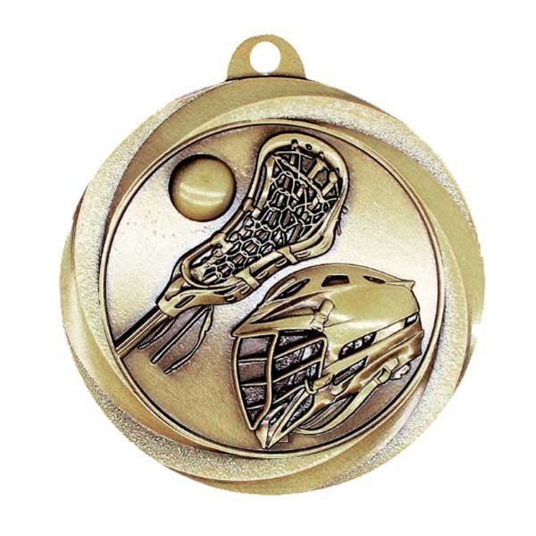Gold Lacrosse Medal 2" - MSL1028G