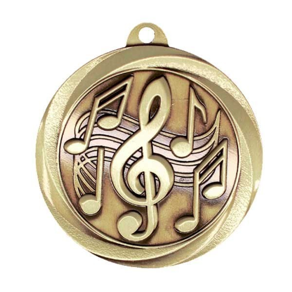 Gold Music Medal 2" - MSL1030G