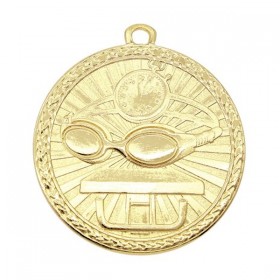 Gold Swimming Medal 2" - MSB1014G