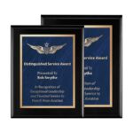 Plate 8 x 10 Black and Blue PLV465E-BK-BL sizes