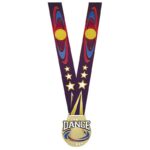 Médaille Danse Or 3" – Série Prestige avec ruban de cou thématique sublimé