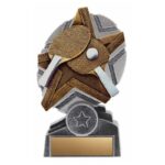 Trophée ProStar 5″ en résine pour ping-pong, personnalisable avec texte et logo. Parfait pour récompenser les champions.