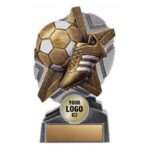Emplacement pour logo et texte sur le Trophée Soccer ProStar.